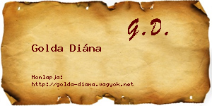Golda Diána névjegykártya